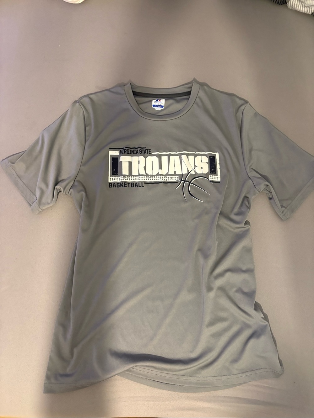 Virginia State Trojans Basketball T-Shirt Russell Athletic Dri-Power Large HBCU